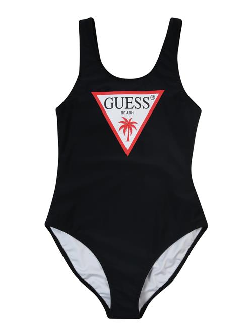 GUESS Badedragt  rød / sort / hvid