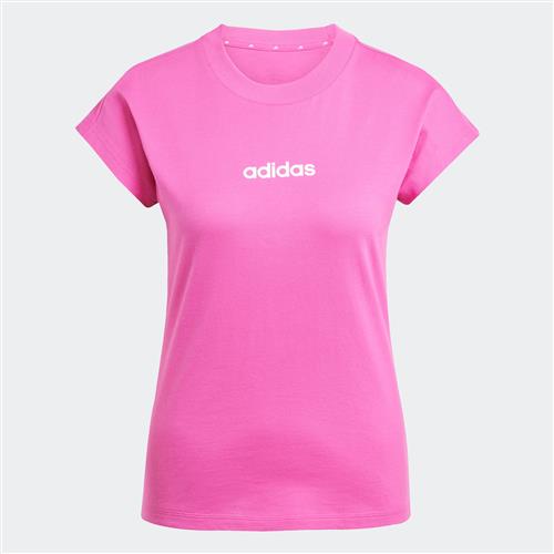 Se ADIDAS SPORTSWEAR Funktionsbluse 'Essentials Linear'  pink / hvid ved About You