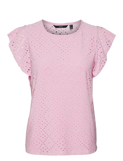 Vmtassa Sl Frill Top Noos Vero Moda Pink