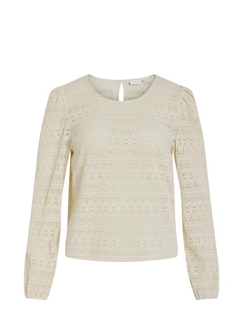 Vichikka O-Neck L/S Top Vila Cream