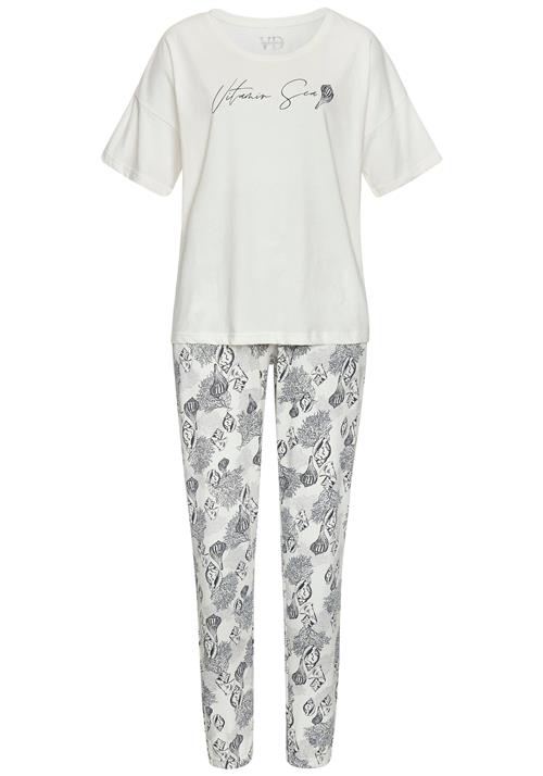 VIVANCE Pyjamas  sort / offwhite