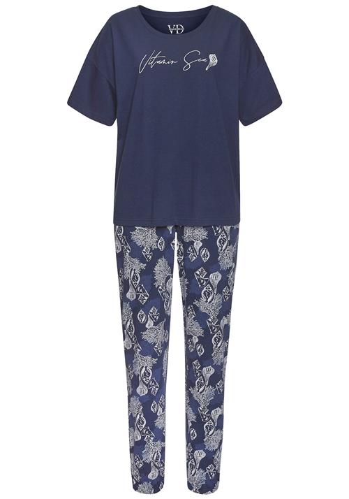 VIVANCE Pyjamas 'Dreams'  marin / ensian / hvid