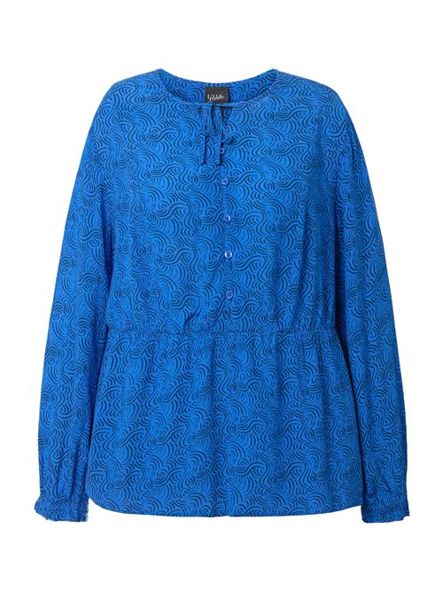 Ulla Popken Bluse  blå / mørkeblå