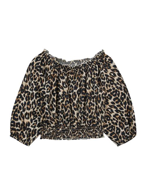 ONLY GIRLS Bluse 'KOGGLOW'  beige / ecru / sort