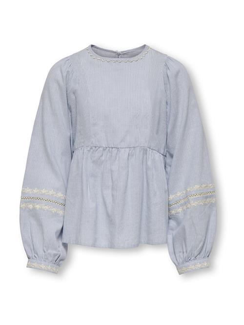 ONLY GIRLS Bluse  blå / hvid