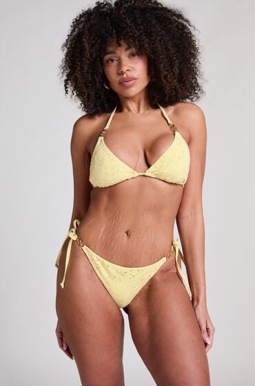 Hunkemöller Bikinitrusse Crochet gul