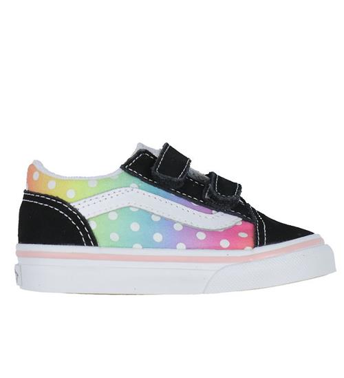 Vans Sko - Old Skool V Glow Rainbow - Sort/Multi