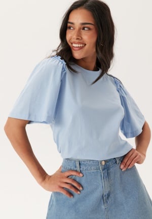 SELECTED FEMME Slfpenelope 2/4 RUFFLE TEE NOO Cashmere Blue XXL