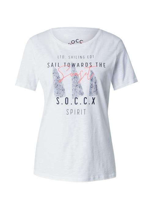 Soccx Shirts  rød / sort / uldhvid