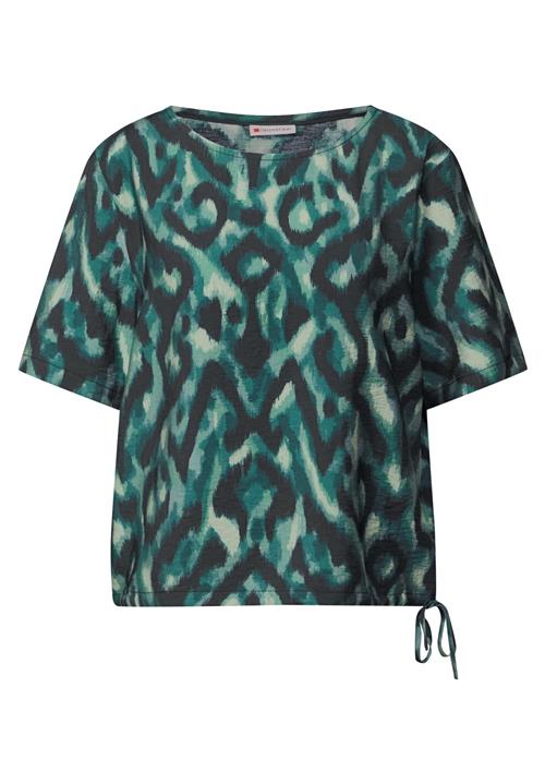 STREET ONE Bluse  smaragd / mint / sort