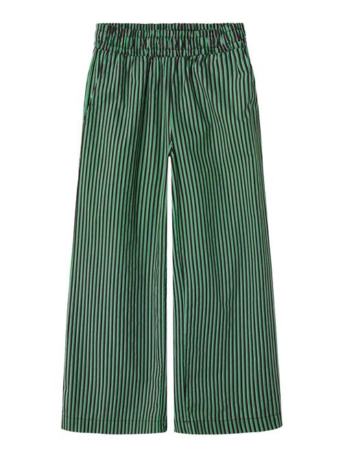 NAME IT Bukser  grøn / sort / offwhite