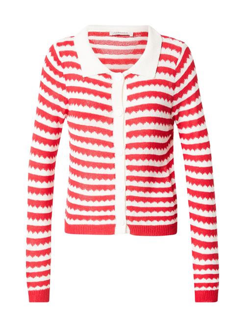 Se Compania Fantastica Cardigan  rød / hvid ved About You