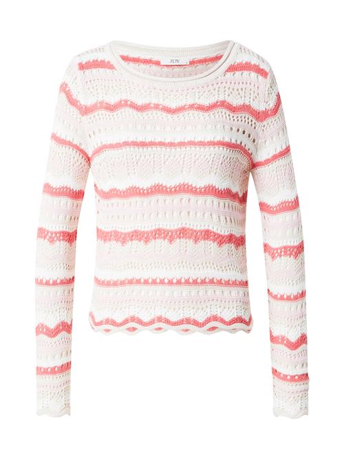 JDY Pullover 'Sun Lay'  creme / hindbær / pastelpink