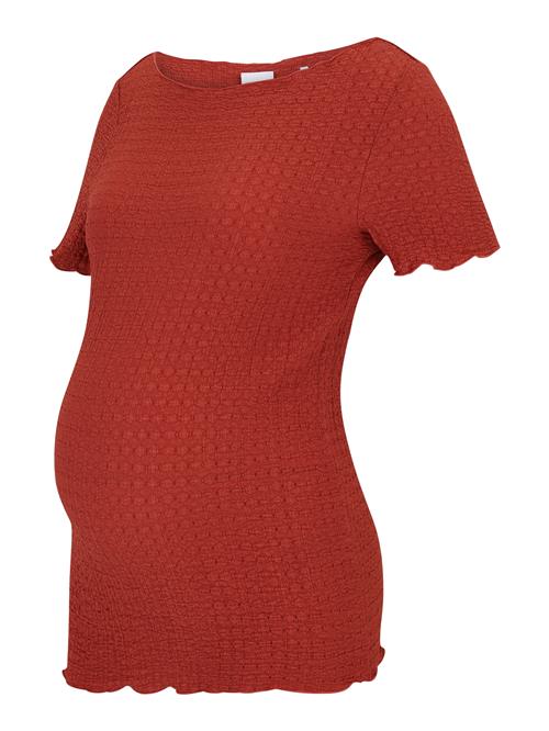 MAMALICIOUS Shirts 'MLADINE'  rustrød