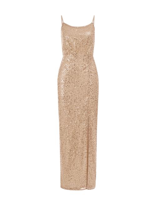 WE Fashion Festkjole  guld