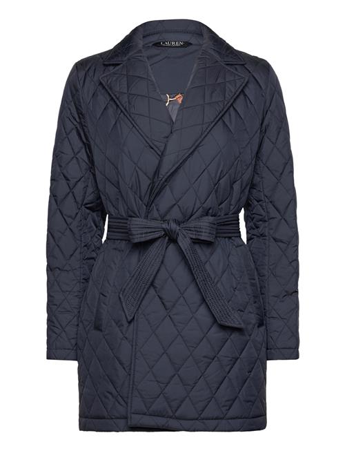 Diamond-Quilted Wrap Coat Lauren Ralph Lauren Navy