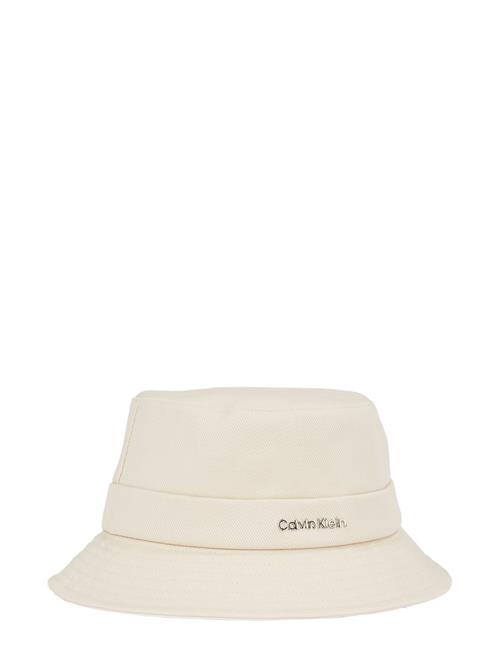 Back Tie Cotton Twill Bucket Calvin Klein Beige