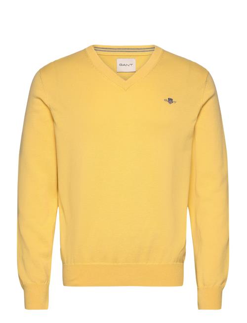 Classic Cotton V-Neck GANT Yellow