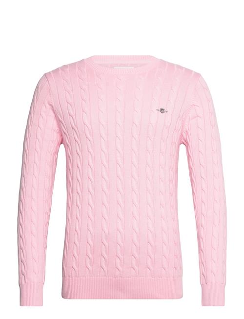 Cotton Cable C-Neck GANT Pink