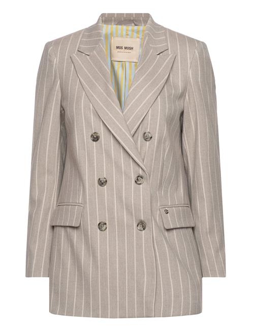 Mmmilla Stripe Blazer MOS MOSH Beige