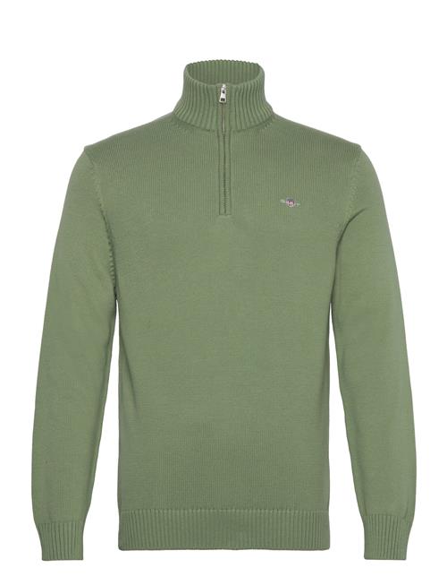 Casual Cotton Half Zip GANT Green