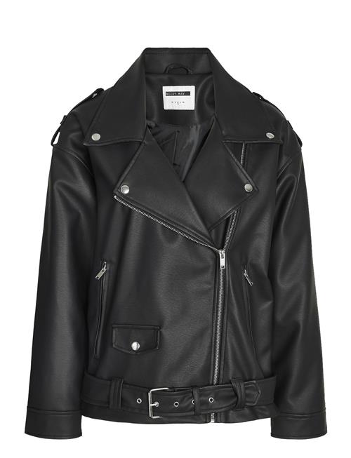 Nmpaulina Over Biker Jacket Noos NOISY MAY Black