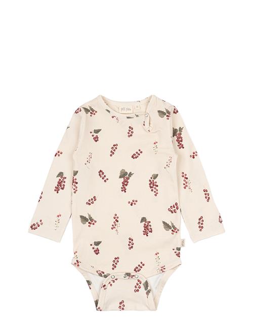 Body L/S Printed Petit Piao Beige