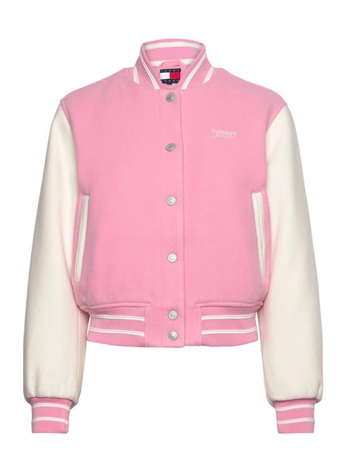 Tjw Wool Varsity Jacket Ext Tommy Jeans Pink