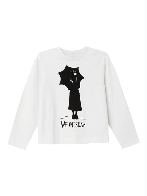NAME IT Bluser & t-shirts 'Wednesday'  sort / hvid