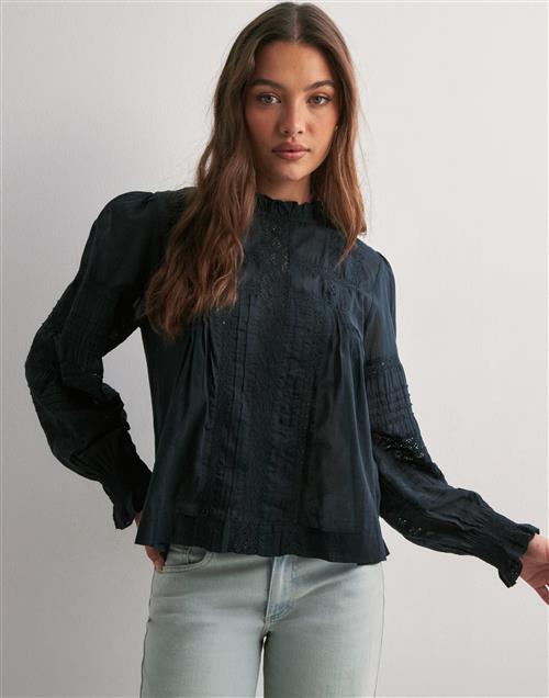 Neo Noir - Blå - Ebba S Voile Blouse