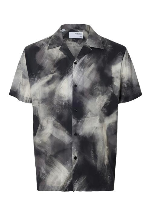 Slhregair Shirt Ss Mix G Camp Selected Homme Patterned