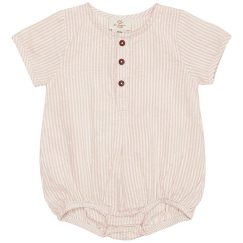 Copenhagen Colors Stribet Romper Dusty Rose 80 cm  Lyserød  80 cm  kvinde