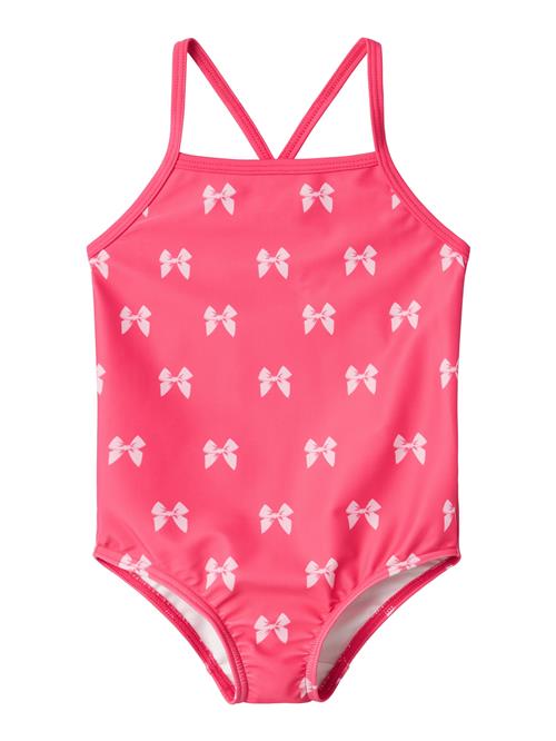 NAME IT Badedragt 'NMFZille'  hindbær / pastelpink