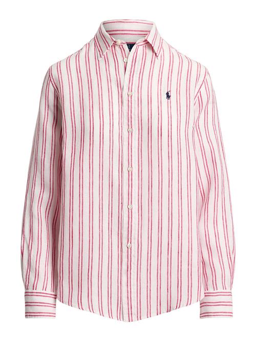 Polo Ralph Lauren Bluse 'CLASSIC'  pink / hvid