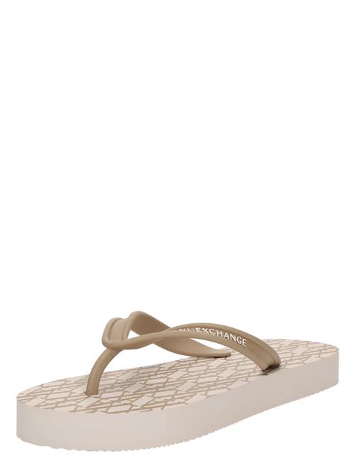 ARMANI EXCHANGE Klipklappere  mørkebeige / offwhite