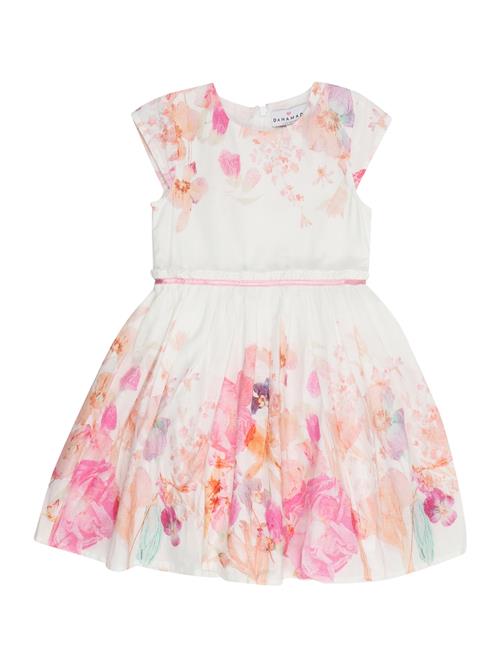 Danamade Kjole  lilla / koral / pink / hvid