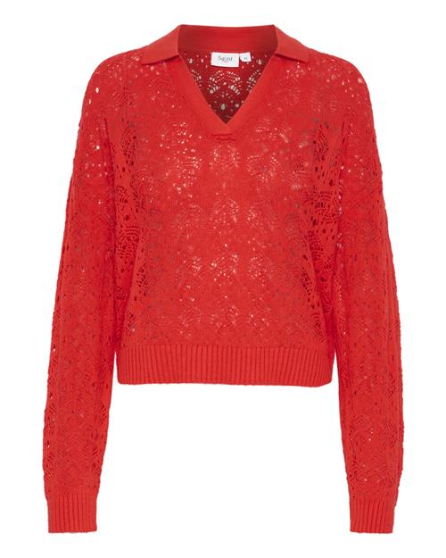SAINT TROPEZ Pullover 'Juna'  brandrød
