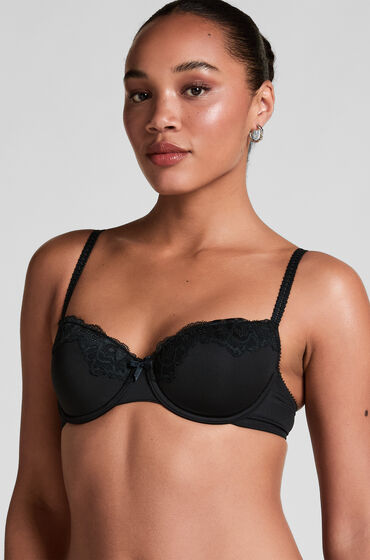 Hunkemöller Formstøbt bøjle-bh Secret Lace sort