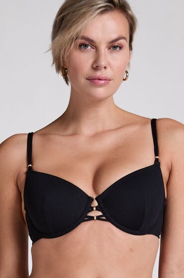 Se Hunkemöller Bikinitop Holbox sort ved Hunkemøller