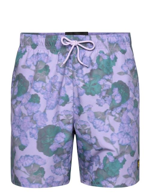 Digital Floral Print Swim Short Lyle & Scott Purple