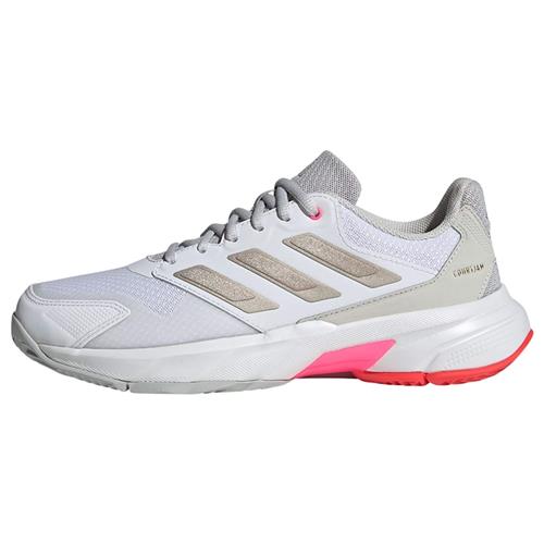ADIDAS PERFORMANCE Sportssko 'Courtjam Control 3'  mørkebeige / lysegrå / hvid