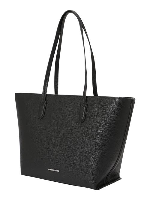 Karl Lagerfeld Håndtaske 'Ikon Pebble'  nude / sort / hvid