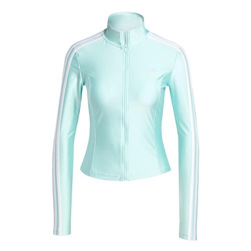 ADIDAS ORIGINALS Sweatjakke 'Adicolor'  aqua / hvid