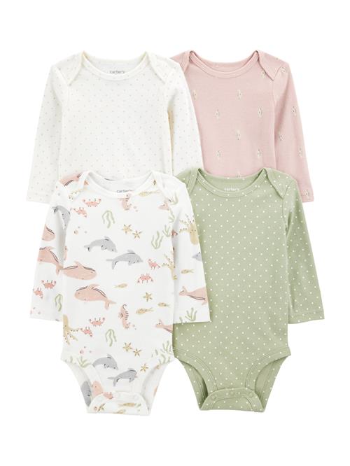 Carter's Sparkedragt/Body  pastelblå / lysegrøn / gammelrosa / hvid
