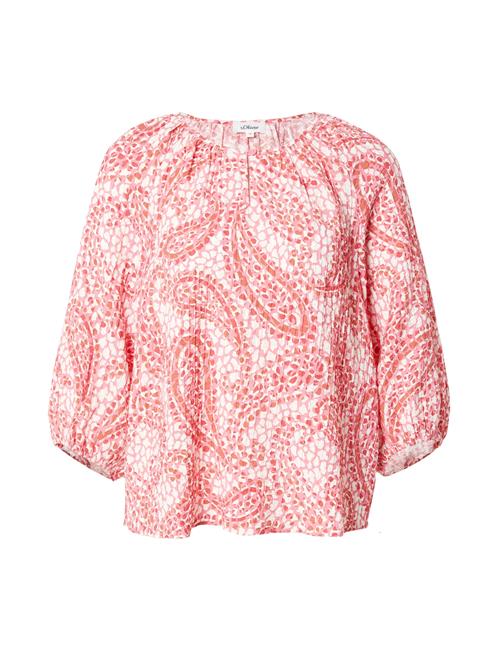 s.Oliver Bluse  ecru / karamel / hindbær / mørk pink