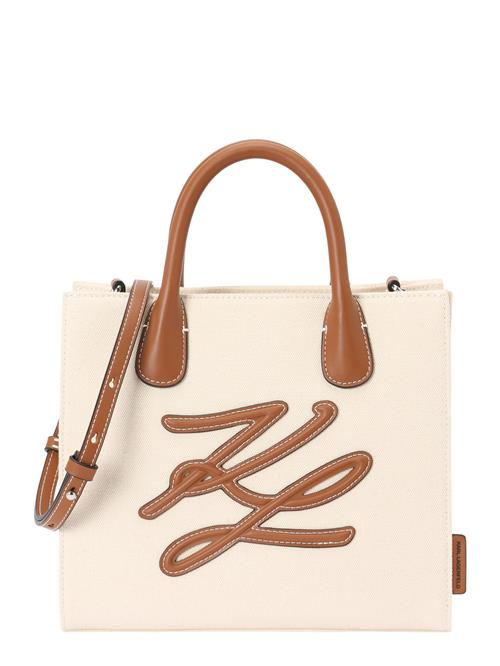 Karl Lagerfeld Håndtaske 'Autograph'  karamel / offwhite