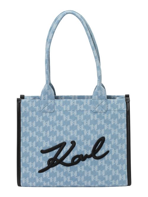 Karl Lagerfeld Shopper 'Skuare'  blue denim / sort / hvid