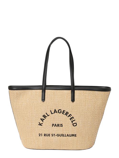 Karl Lagerfeld Skuldertaske 'RSG'  beige / sort