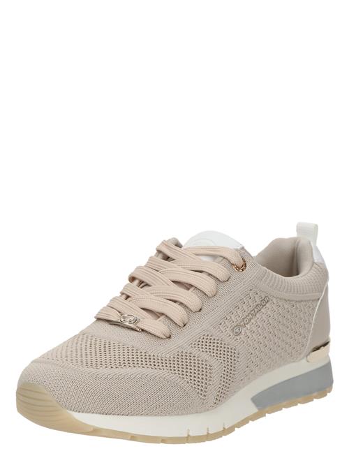 TOM TAILOR Sneaker low  sand / hvid