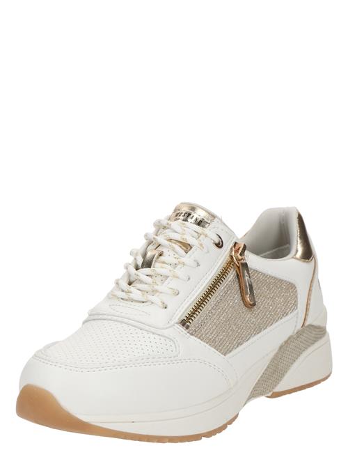 MUSTANG Sneaker low  camel / guld / hvid
